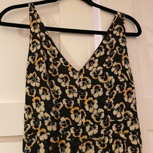 Madewell floral jumpsuit
